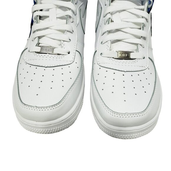 Nike Air Force One Shoes Mid White '07 Custom Adelaide Crows Australian Size 11 - Picture 4 of 12